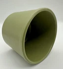 Vintage Cache Pot Planter Matte Olive Green McCoy Floraline #510 Ceramic 4.25”H.