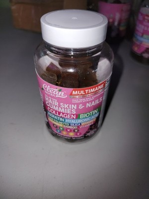 Clean Nutra Multimane Gummies- Hair Skin And Nails, Collagen, Biotin, Keratin+
