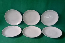 SET 6 PIATTI DA FRUTTA LE PORCELLANE BARILLA FARFALLE PORCELLANA ANNI '80. DC32