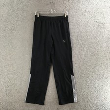 Under Armour Pants Youth YXL Loose Fit Elastic Waist Athletic Training Black