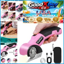 Cordless Electric Cardboard Cutter 4V Rechargeable LED Light Pink TF-CC-PINK
