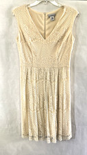 Liz Claiborne Cream (Ivory) Lace Dress Size 4