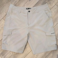 Oakley Men's Gray Hydrolix Cargo Quick Dry Fabric Golf Shorts size 32