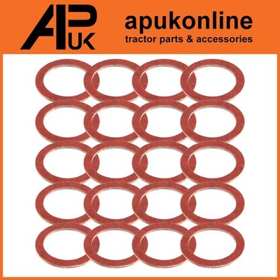 20x Vulkanfaserscheibe M12 13 mm Außendurchmesser 18 mm für Steckverschluss Dichtung Befestigungsschraube