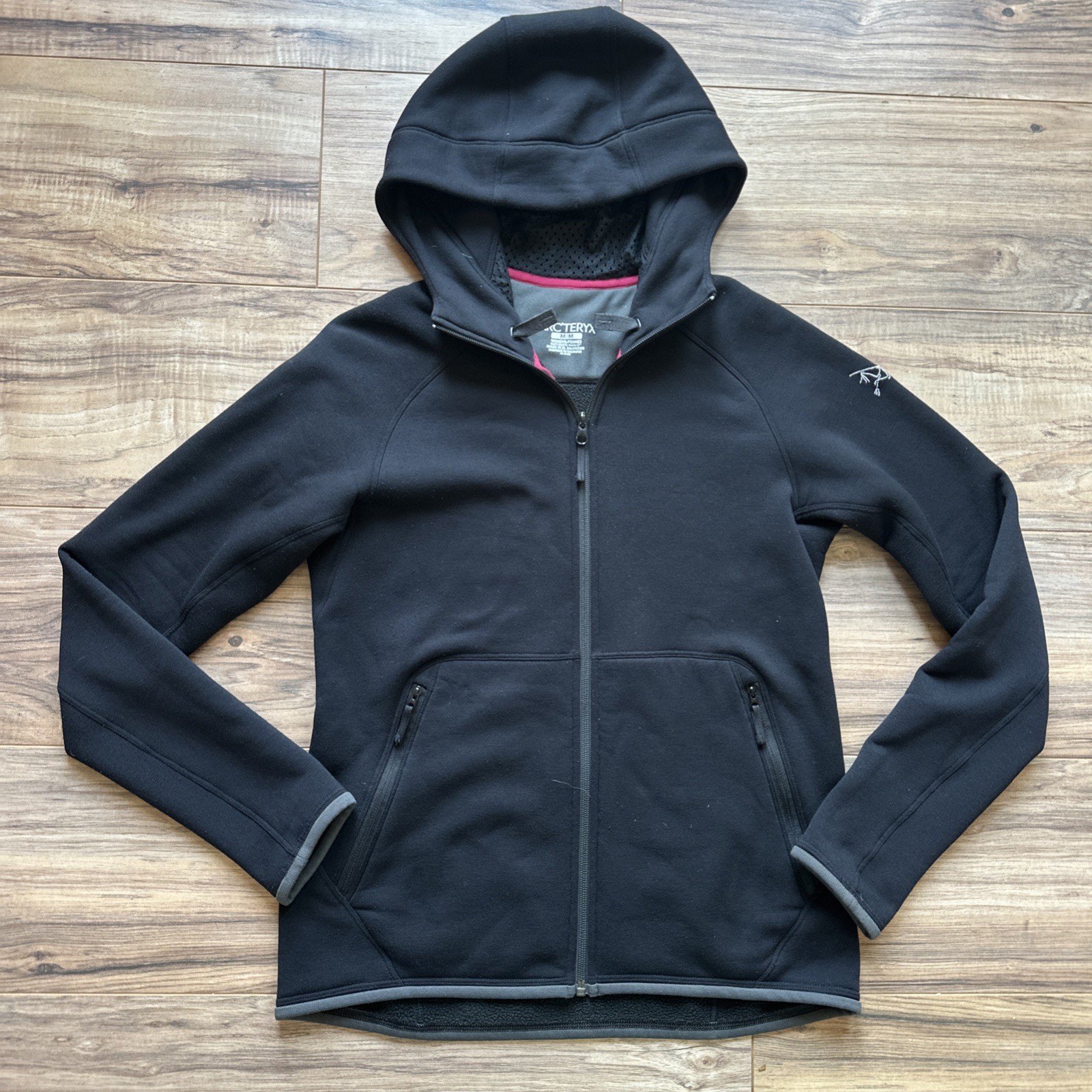 ARC'TERYX Arc’teryx giacca donna full zip felpata foderata in pile taglia media ricamo logo