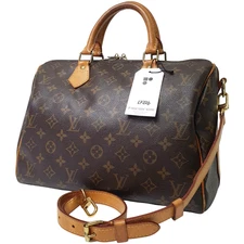 Auth Louis Vuitton Speedy Bandouliere 30 Monogram M41112 Without 2nd Strap LF226