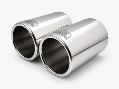 2 Ouverture D'Échappement Embout pour MINI COOPER S 80mm Inox En Échappement - Photo 1/4