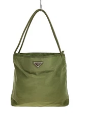 Used PRADA Khaki Nylon Handbag - Solid Design