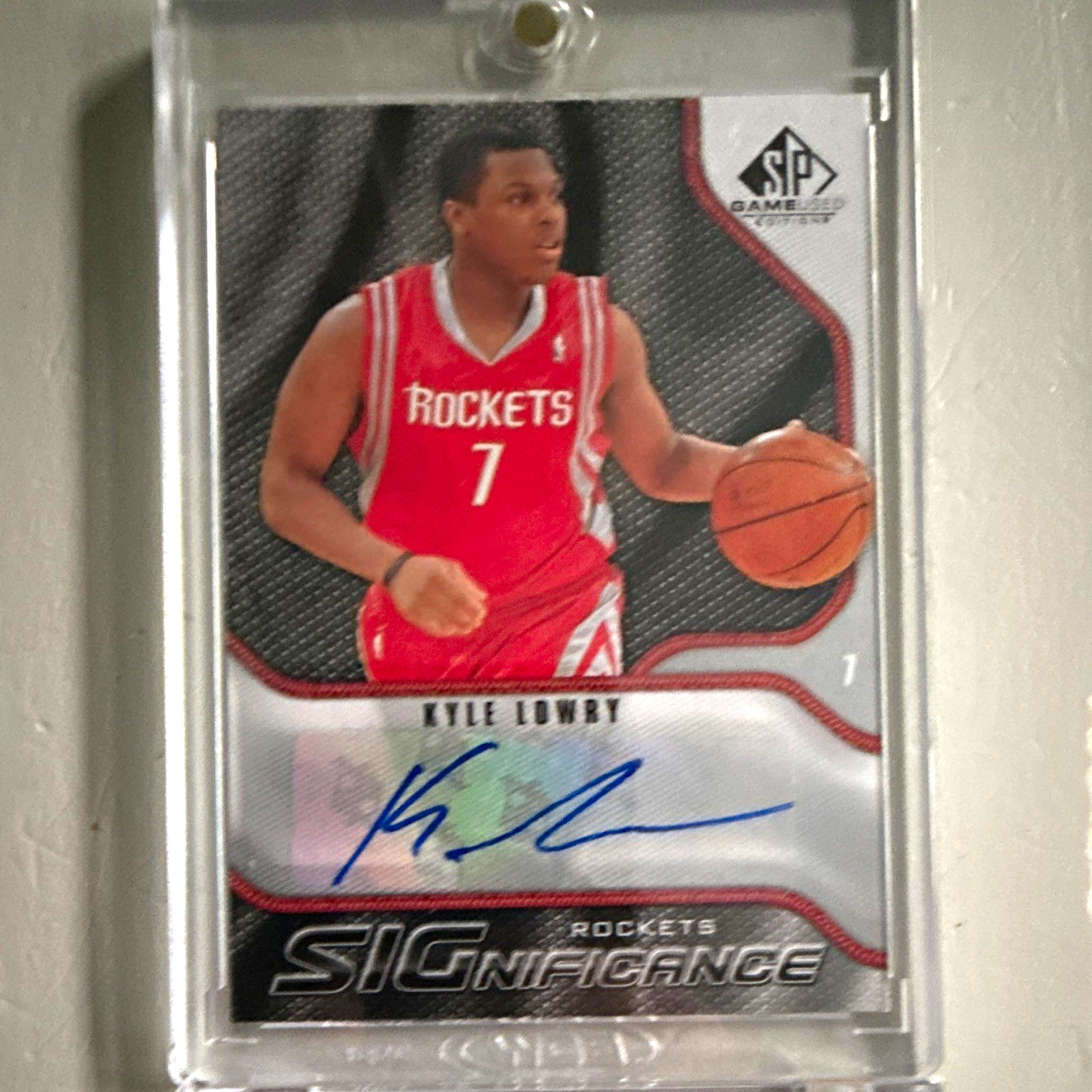 Upper Deck 2009-10 SP Signature Kyle Lowry Rockets Significance Auto S-LO /99