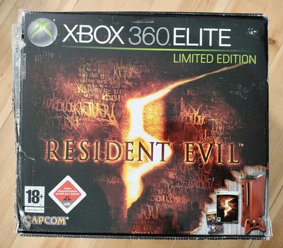 Microsoft Xbox 360 Elite Resident Evil 5 Limited Edition 120 GB Rot in OVP  