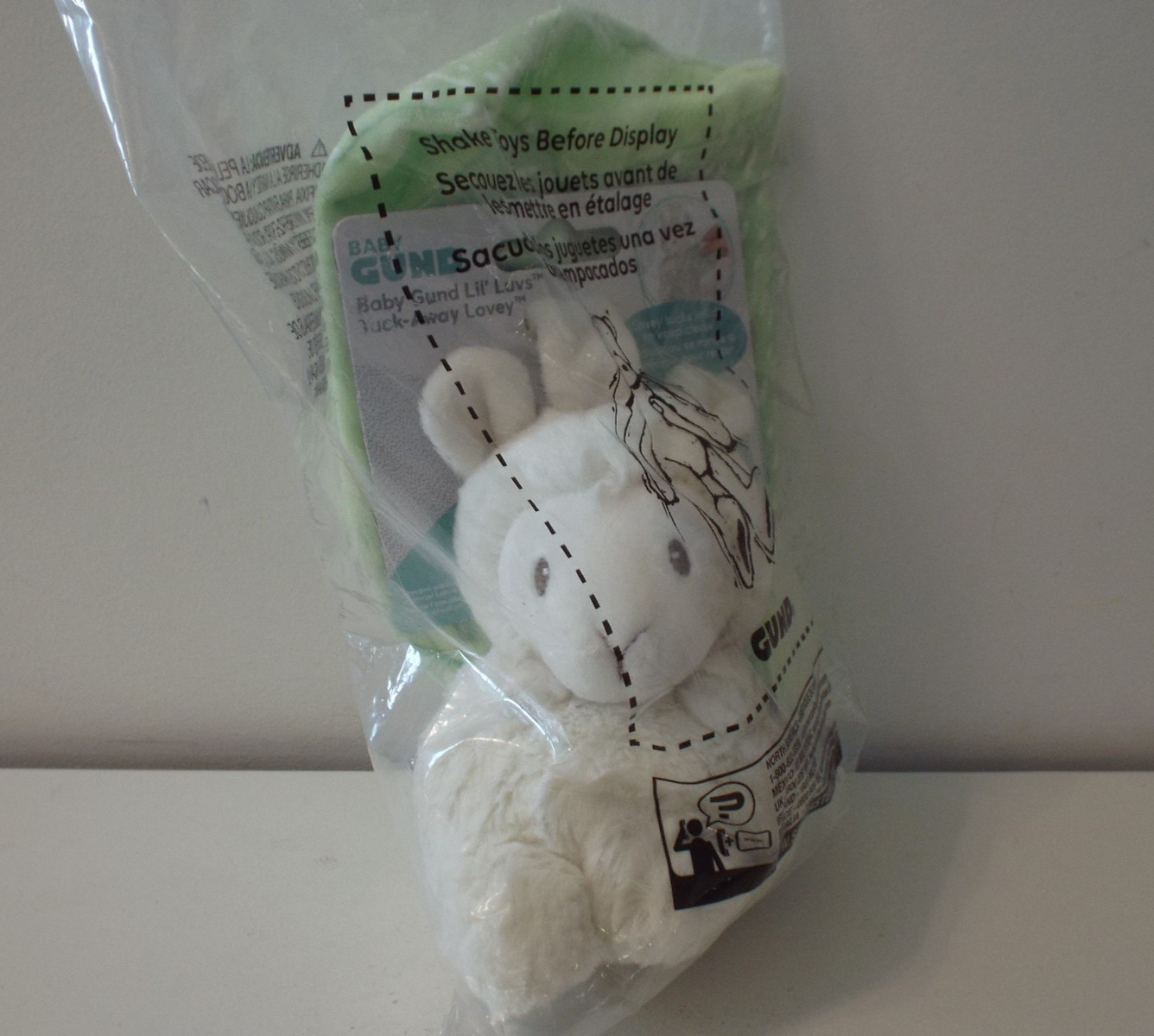 Baby Gund Lil Luvs "Liam The Llama" Plush Tuck-Away Lovey Toy (New, Sealed)