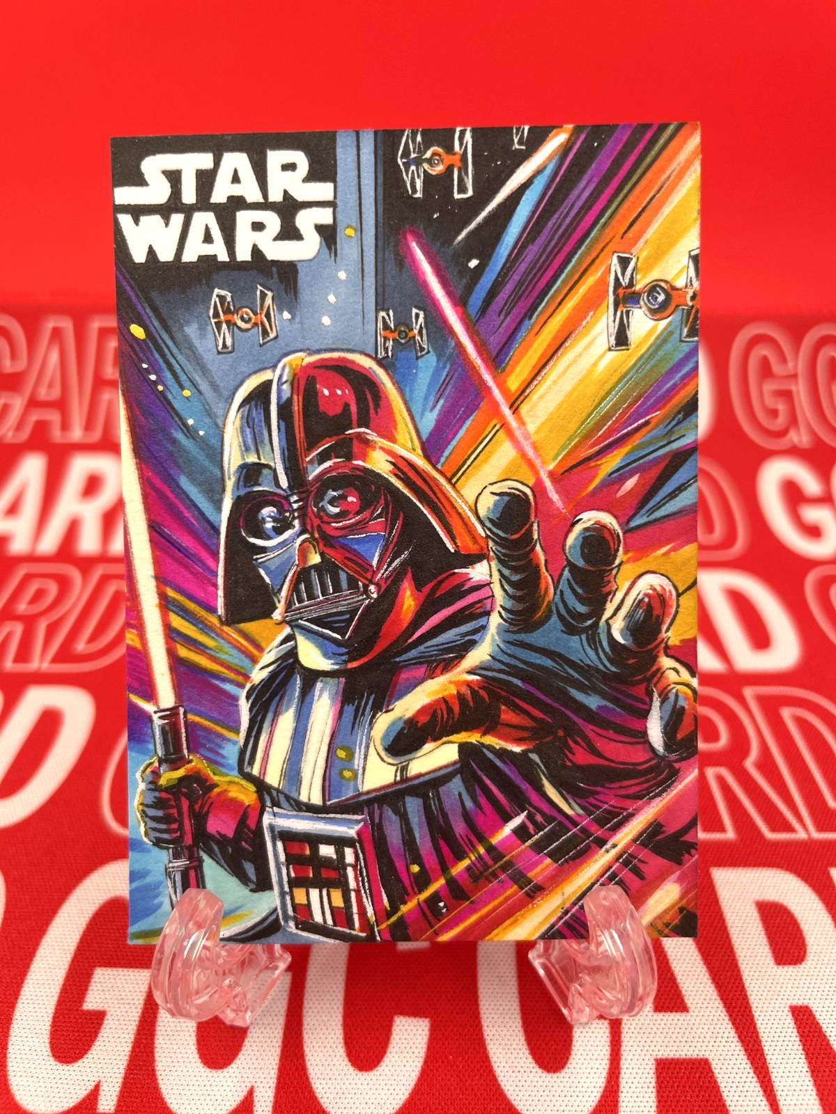 GGC Studio Star Wars Darth Vader Artist Hand Drawn Auto Sketch Card 1/1 #Z