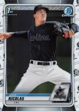 2020 BOWMAN CHROME - KYLE NICOLAS MIAMI MARLINS