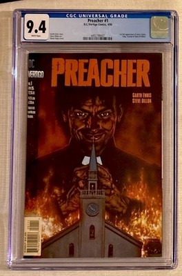 Preacher #1, 1995, CGC 9.4 White Pages