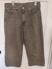 Levi's 568 Loose Straight Carpenter Mens 32x30 Pants Corduroy Brown Work Read