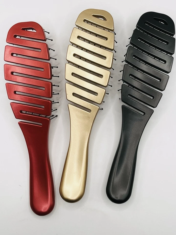 Lote de 3 Pincéis de Cabelo Calista Smoothie Desembaraçar Estilo Liso Flexível Leve - Imagem 4 de 4