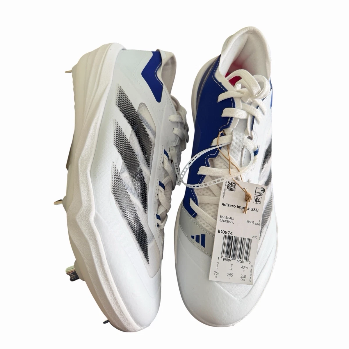 adidas Adizero Impact White Black Royal Blue for Sale