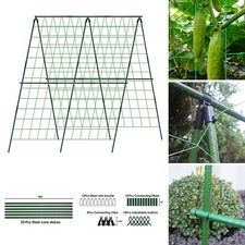 47'' Cucumber Trellis Set A-Frame Garden Trellis for Climbing Plant Outdoor UK