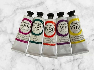 FOR 5 Gamblin 1980 Oil Quin 5 COLORS Each 37Ml NEW SHIPPING