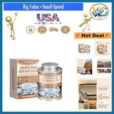 Waterproof Headliner Repair Glue 125ml with Brush for Car Upholstery