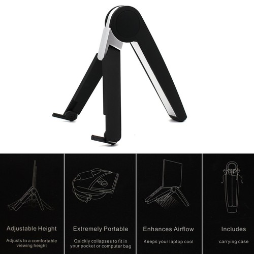 Retractable Foldable Adjustable Desk Stand Holder Mount for iPad Tablet MacBook - 第 5/10 張圖片