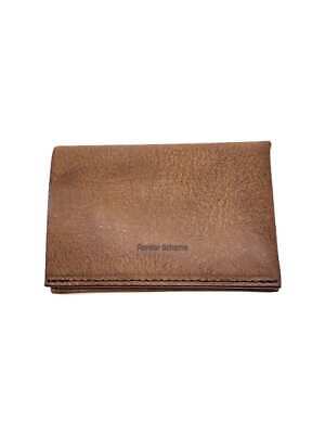 Hender Scheme Card Case Leather BRW Men's Compact Card Case Hender Scheme Card Case Leather BRW Men's Compact Card Case