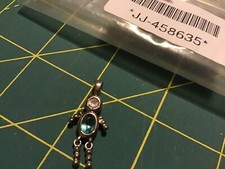 STERLING SILVER .925 BIRTHSTONE Blue Boy CHARM
