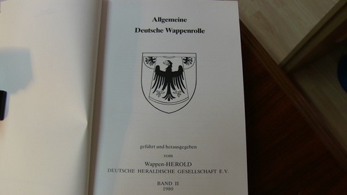 wappen heraldik - Allgemeine Deutsche Wappenrolle - Band II - 1980 - Bild 2 von 7