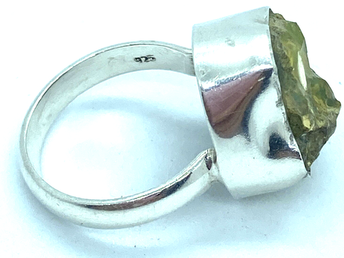 Unique Sterling Silver / 925 Raw Nugget Opal Ring Size 7.75 - Picture 7 of 11
