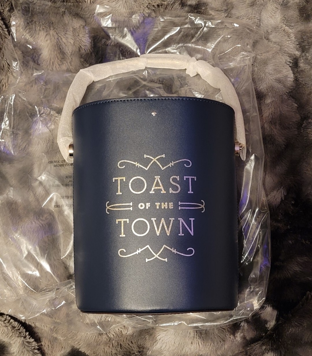 *RARE* Kate Spade Champagne Bucket "Toast of the Town" Novelty Bag NWT