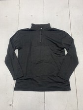 Womens Black 1/4 Zip Athletic Jacket Size Medium