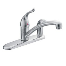 Moen Chateau 67434 One-Handle Low-Arc Kitchen Faucet Deck Mount with Side Spray