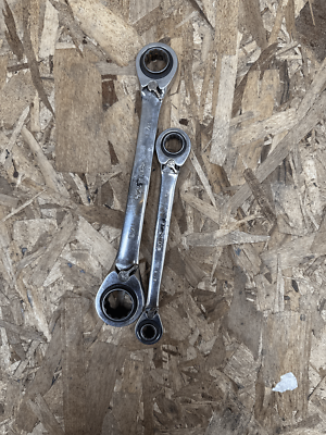 #ad Husky SAE Quad Drive Ratcheting Wrench Set 2 Piece $18.95