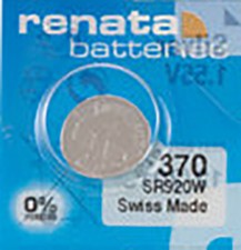 1 x Renata 370 Watch Batteries, SR920W Battery