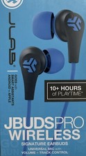 JLab Audio JBuds Pro Wireless Signature Earbuds Bluetooth Blue  Gray Free Ship