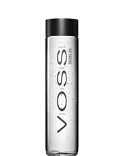 2 X Voss Artesian Sparkling Glass Bottles without water brand new 800ml