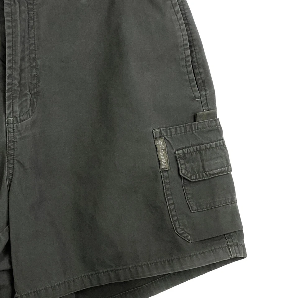 COLUMBIA MUJER BLANCO CAÍDAS EXTERIOR TIRO MEDIO CARGO CORTO VERDE OLIVA MEDIANO USADO EN EXCELENTE ESTADO Foto 3 de 4