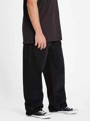 Volcom Billow Loose Fit Denim Jeans Hose (schwarz)