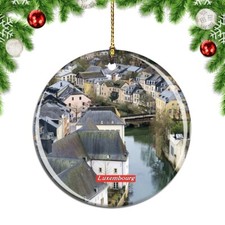 Luxembourg Old Town Christmas ornament city travel souvenir