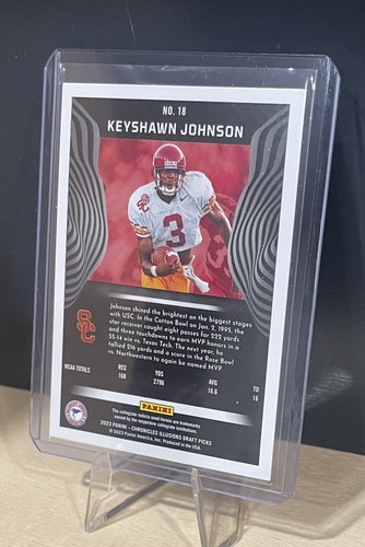 2023 Panini Chronicles Draft Picks - Illusions #18 Keyshawn Johnson - Picture 4 of 4