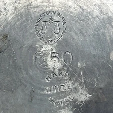 Antique Creamer Middletown Plate Co. Quadruple Silver Plate Hard White Metal 650