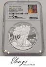 2017-W Proof American Silver Eagle FDOI NGC PF70 UC Mercanti Signed Reagan Label