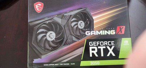 MSI GeForce RTX 3050 GAMING X 8GB GDDR6 Graphics Card