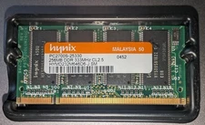 SK Hynix PC2700S-25330 256MB DDR 333 MHz CL25 SO-DIMM HYMD232M64606-J SM