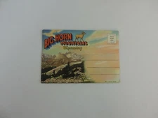 Vintage BIG HORN MOUNTAINS WYOMING Postcard Album BOOK With Mini Cards