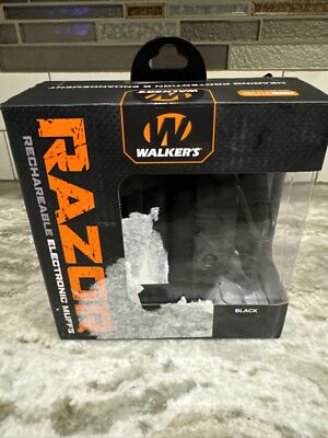  Walker's Razor Rechargeable Electronic Hearing Protection Blk GWP-RSEMRC 
