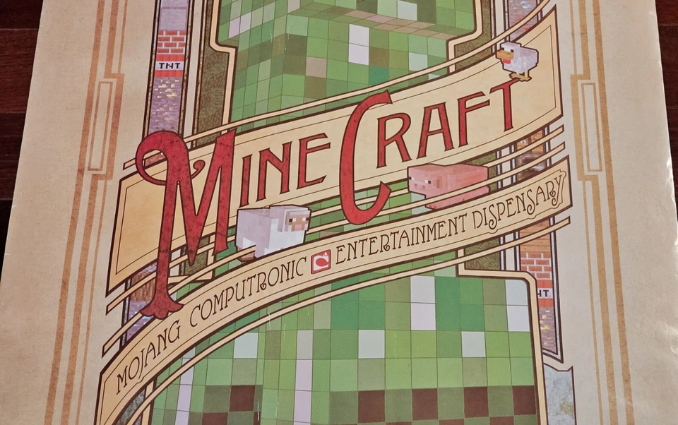 Minecraft Computronic Entertainment Computer Video Game Poster 22x34 Jinx Mojang - Image 4 of 4