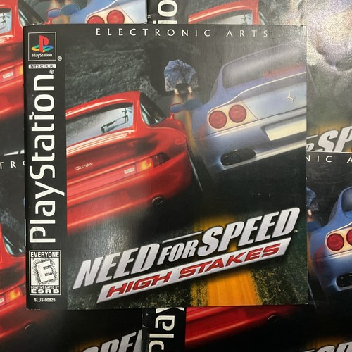 Need For Speed High Stakes Black Label PS1 PlayStation Instruction Manual Only