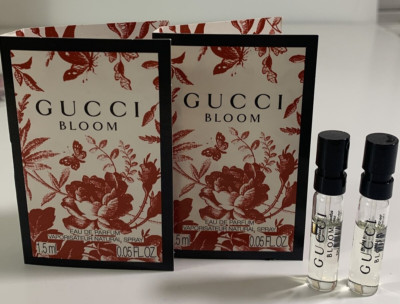 Lot of 2 Gucci Bloom Eau De Parfum Spray Vial 1.5ml Each 