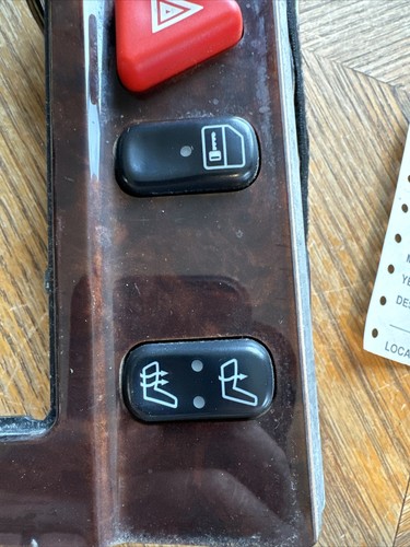 1998 Mercedes-Benz C Class Radio Bezel. W/switches. Wood Grain - Picture 3 of 8